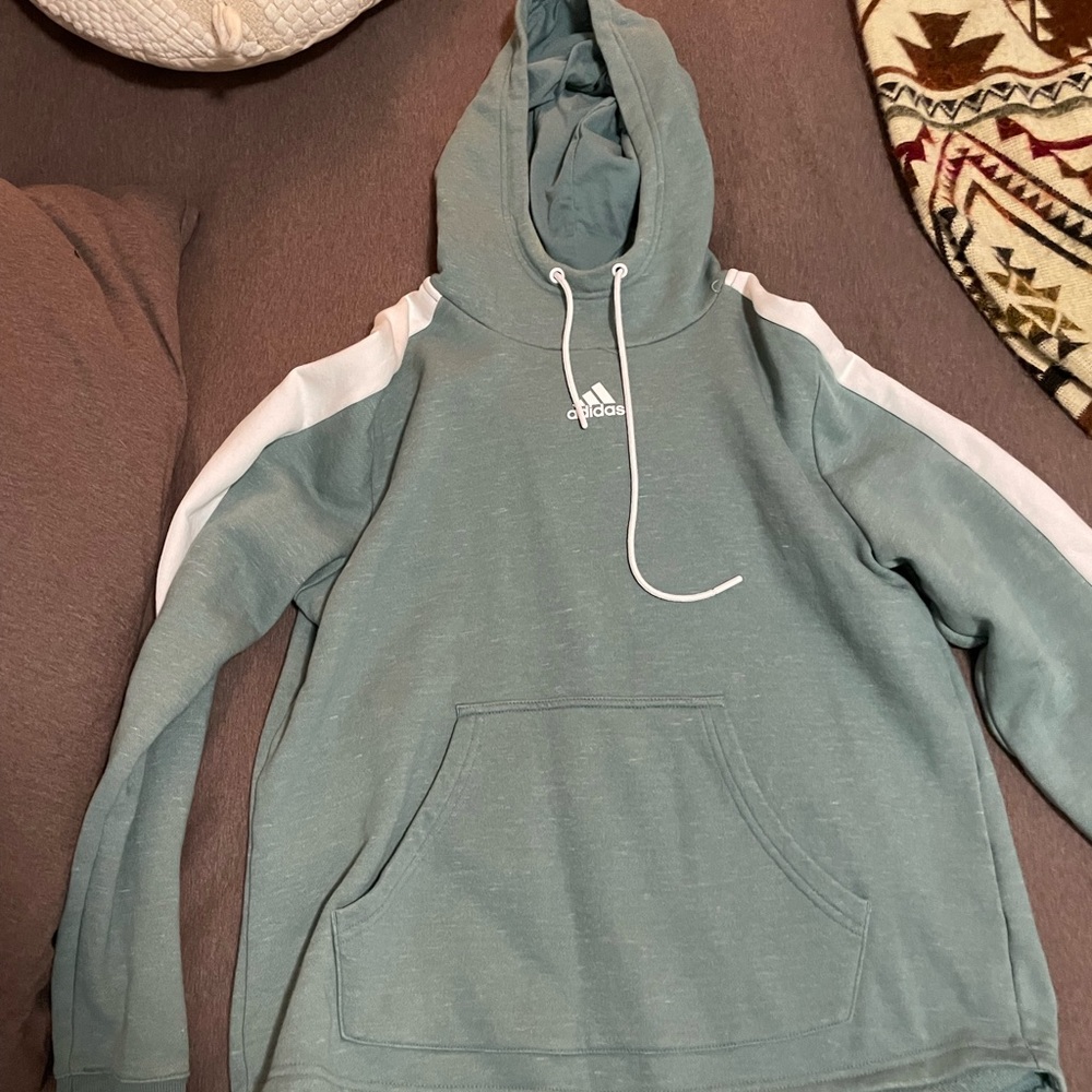 Medium sage green Adidas Hoodie